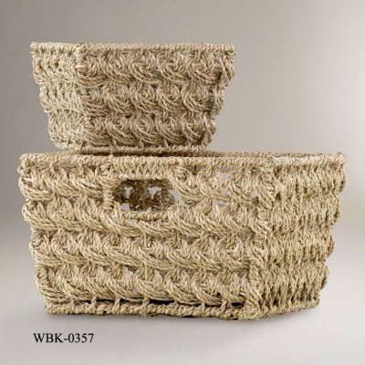 Storage basket , made of water-hyacinth - ETOP Vietnam